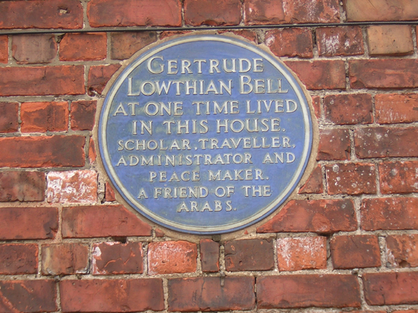 Picture of Gertrude Bells' Blue Plaque