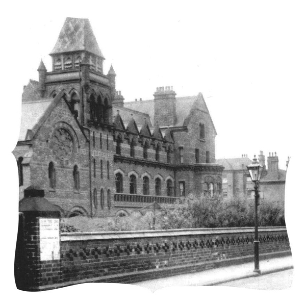 View of now demolished school building