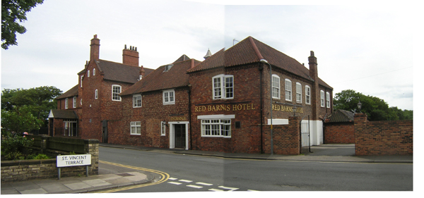 A view of Red barns from Kirkleatham Street