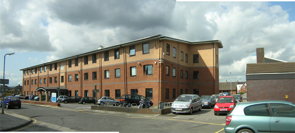 View of Council Offices from Ridley Street